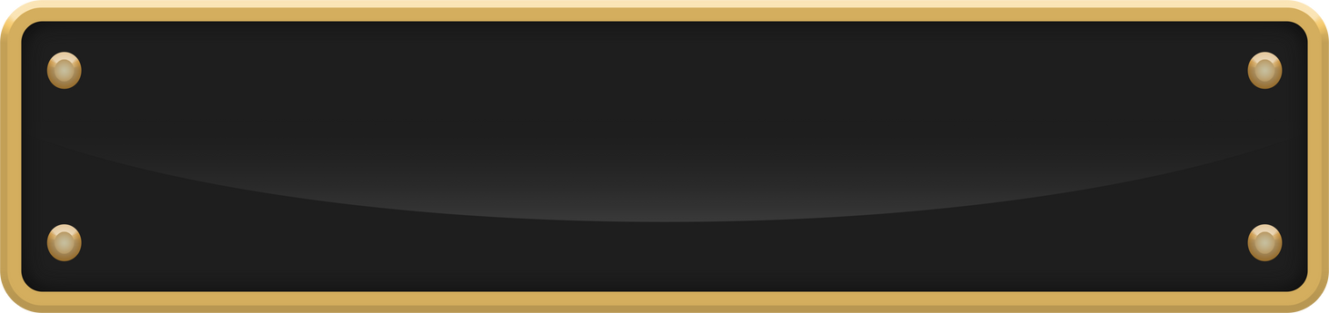 Black Button with Gold Frame. Gold Button.